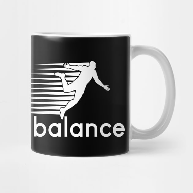 No Balance white logo by TEEPOINTER